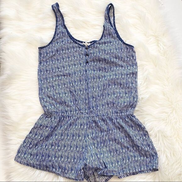 Soft Joie 'Braylon'‎ Striped Small Slub Knit Romper - Picture 2 of 8